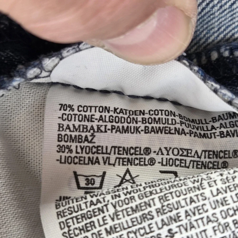 Vintage Levis Engineered Jeans Mens 36x34 Blue Twisted Button Fly Medium Wash